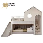 سرير أطفال بدورين بطراز حديث