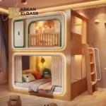 سرير أطفال بدورين