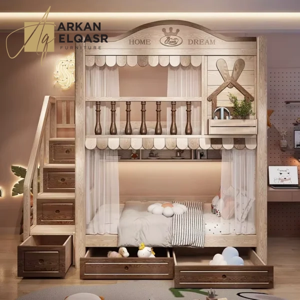 سرير اطفال دورين بطابع مميز