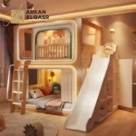 سرير أطفال بدورين