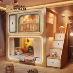 سرير أطفال بدورين