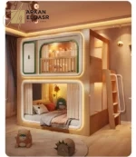 سرير أطفال بدورين