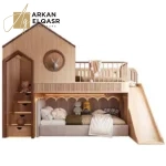سرير أطفال بدورين بطراز حديث