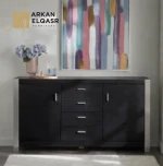 بوفيه عصري متعدد الاستخدامات مع تصميم فريد