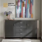 بوفيه عصري متعدد الاستخدامات مع تصميم فريد