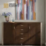 بوفيه عصري متعدد الاستخدامات مع تصميم فريد