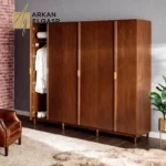 خزانة ملابس ستة أبواب بتصميم كلاسيكي