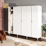 خزانة ملابس ستة أبواب بتصميم كلاسيكي