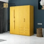 دولاب من 3 أرفف باب الثاني من 2 أرفف علاقة ملابس