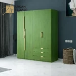 دولاب من 3 أرفف باب الثاني من 2 أرفف علاقة ملابس