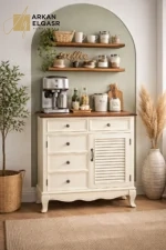 ركن القهوة بمساحات تخزين متعددة