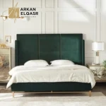 سرير مودرن بتصميم ظهر مرتفع فخم