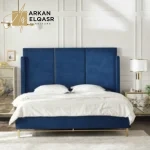 سرير مودرن بتصميم ظهر مرتفع فخم