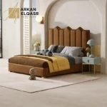 سرير بتصميم هولستر مع 2 كومودينة شيك