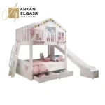 سرير أطفال دورين بتصميم مميز - آمن وعصري - خشب هندسي عالي الجودة - مناسب للمساحات الصغيرة