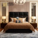 سرير مودرن لغرفة نوم رئيسية بتصميم ايطالي