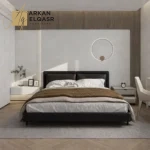 سرير بتصميم ظهر مريح و فخم