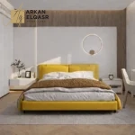 سرير بتصميم ظهر مريح و فخم