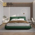 سرير بتصميم ظهر مريح و فخم