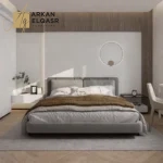 سرير بتصميم ظهر مريح و فخم