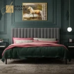 سرير نوم مخمل متوفر بالوان متعددة