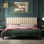 سرير نوم مخمل متوفر بالوان متعددة