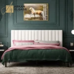 سرير نوم مخمل متوفر بالوان متعددة