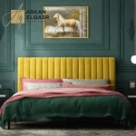 سرير نوم مخمل متوفر بالوان متعددة