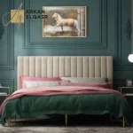 سرير نوم مخمل متوفر بالوان متعددة