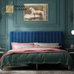 سرير نوم مخمل متوفر بالوان متعددة