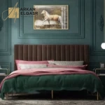 سرير نوم مخمل متوفر بالوان متعددة