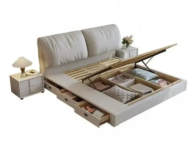 سرير مريح بوحدة تخزين مميزة