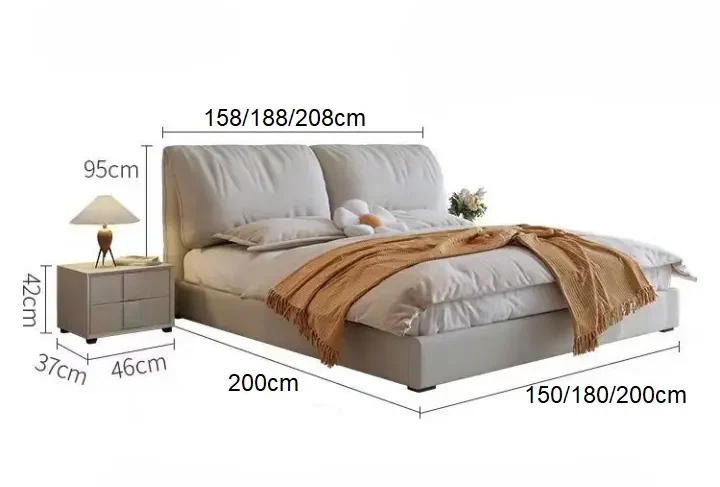 سرير مريح بوحدة تخزين مميزة