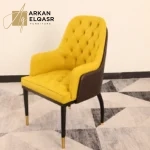 طاولة طعام رخام فاخرة بتصميم اسبانى مع كراسي