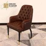 طاولة طعام رخام فاخرة بتصميم اسبانى مع كراسي