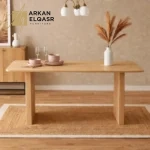 طاولة سفرة ذات ستة مقاعد ولمسة فريدة