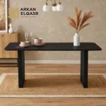 طاولة سفرة ذات ستة مقاعد ولمسة فريدة