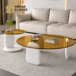 طقم طاولات قهوة بتصميم حديث