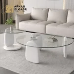 طقم طاولات قهوة بتصميم حديث