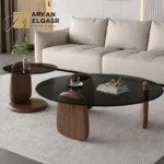 طقم طاولات قهوة بتصميم حديث