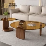 طقم طاولات قهوة بتصميم حديث