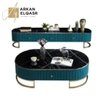 طقم طاولة مجلس مع طاولة تلقزيون