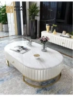 طقم طاولة مجلس مع طاولة تلقزيون