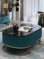 طقم طاولة مجلس مع طاولة تلقزيون