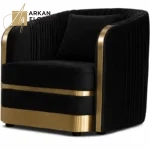 طقم كنب بلمسة ذهبية فاخرة