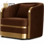 طقم كنب بلمسة ذهبية فاخرة