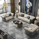 طقم كنب مميز بتصميم أنيق وراحة فائقة