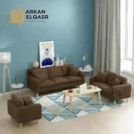 طقم جلوس كنب بتصميم راقي متعدد الألوان