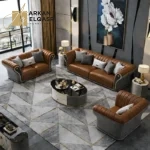 طقم كنب مميز بتصميم أنيق وراحة فائقة