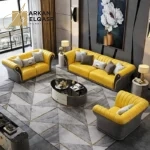 طقم كنب مميز بتصميم أنيق وراحة فائقة